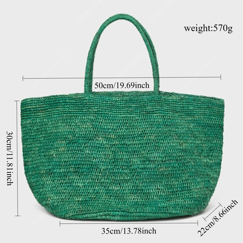 Strand-Strohtasche XL