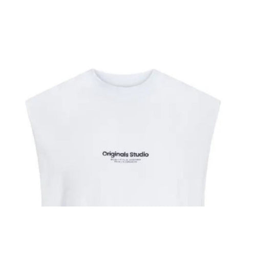 Ärmelloses Herren-T-Shirt Jack & Jones Jovesterbro Weiß – LuxeStyle Schweiz