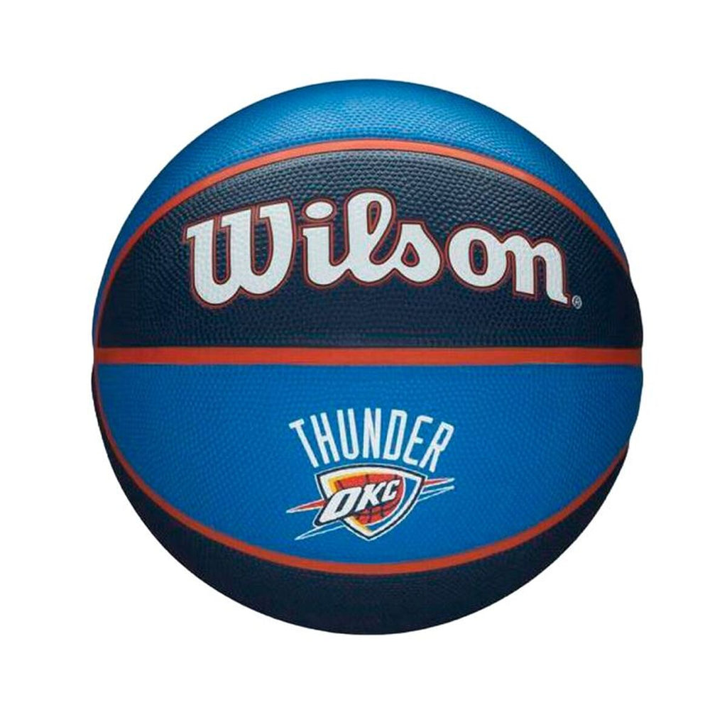 Basketball Wilson Nba Team Tribute Okc Blau Kautschuk (Größe 7)