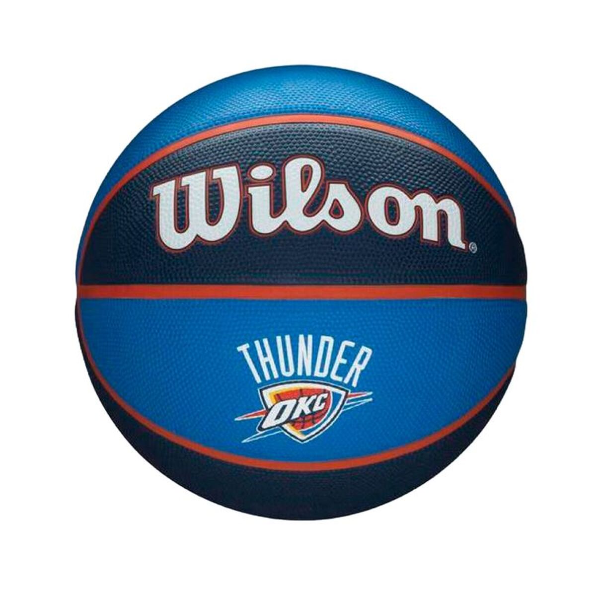 Basketball Wilson Nba Team Tribute Okc Blau Kautschuk (Größe 7)