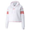 Damen Sweater mit Kapuze Puma Puma Power Hoodie Fl W Weiß