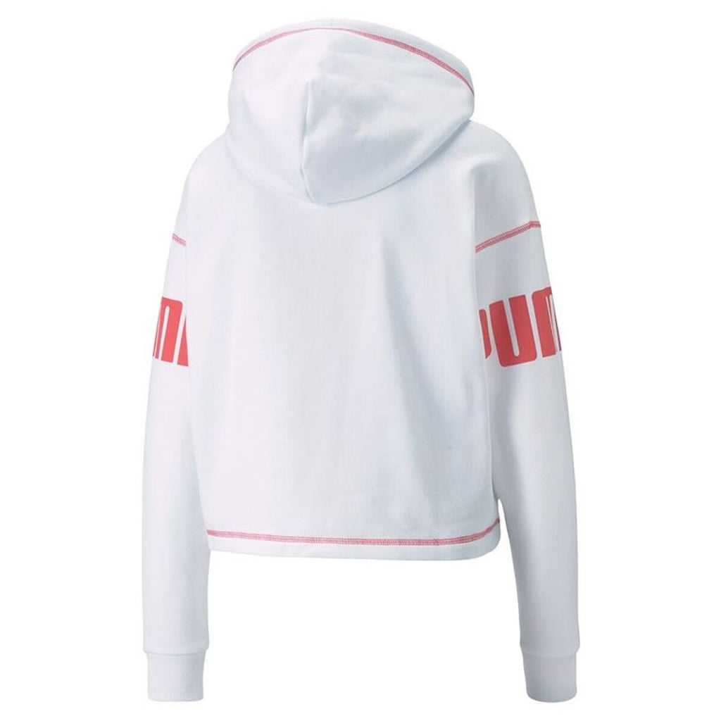 Damen Sweater mit Kapuze Puma Puma Power Hoodie Fl W Weiß