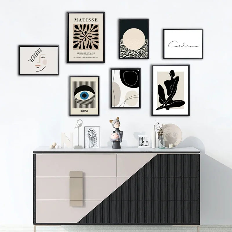 Foto-Wand Set 9-teilig Bilderrahmen