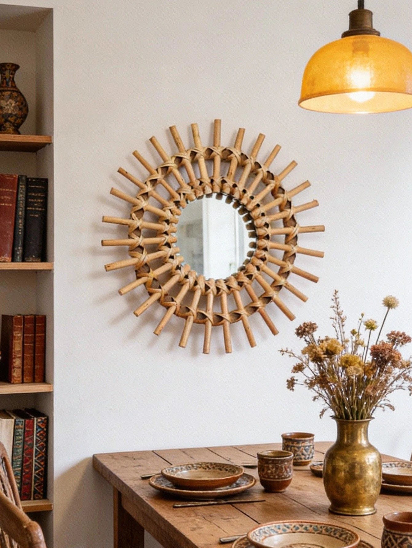 Vintage Wandspiegel rund