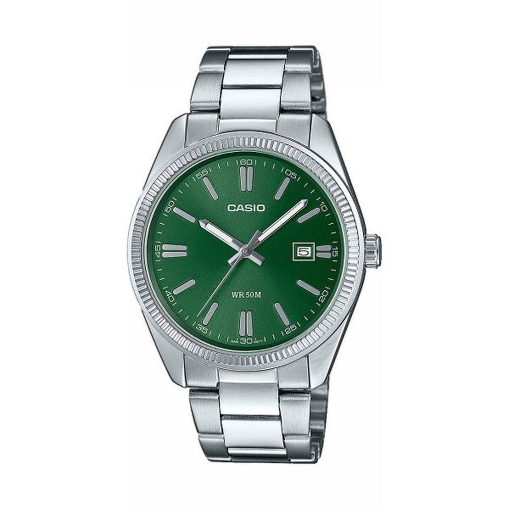 Herrenuhr Casio DATE - FOREST GREEN grün Silberfarben (Ø 38,5 mm)