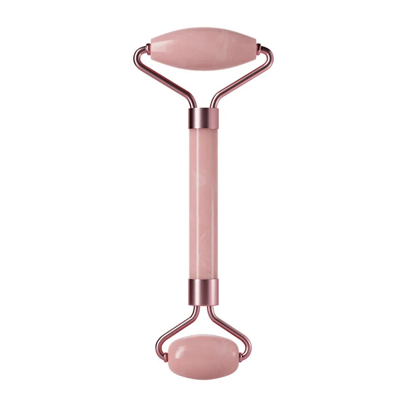 Gua-Sha-Set · Roller Rosenquarz/Jade