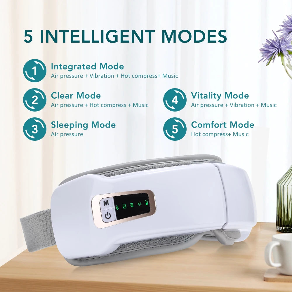 Augen-Massagegerät · Wärme & Bluetooth