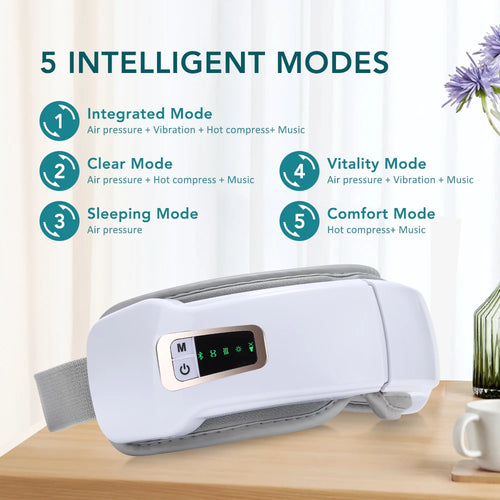 Augen-Massagegerät · Wärme & Bluetooth