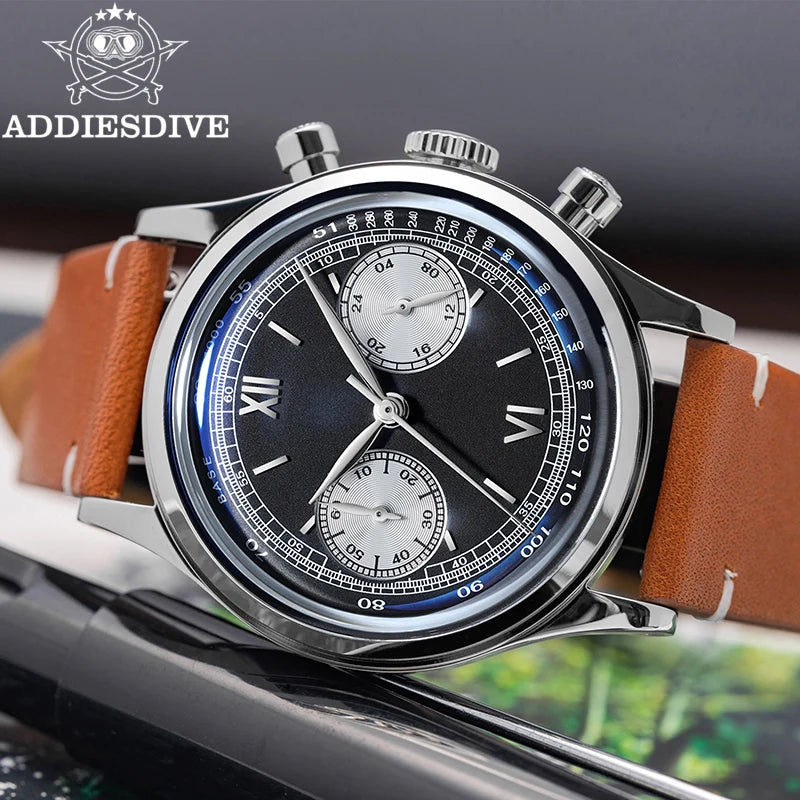 Chronograph Aviator · Lederband Herren