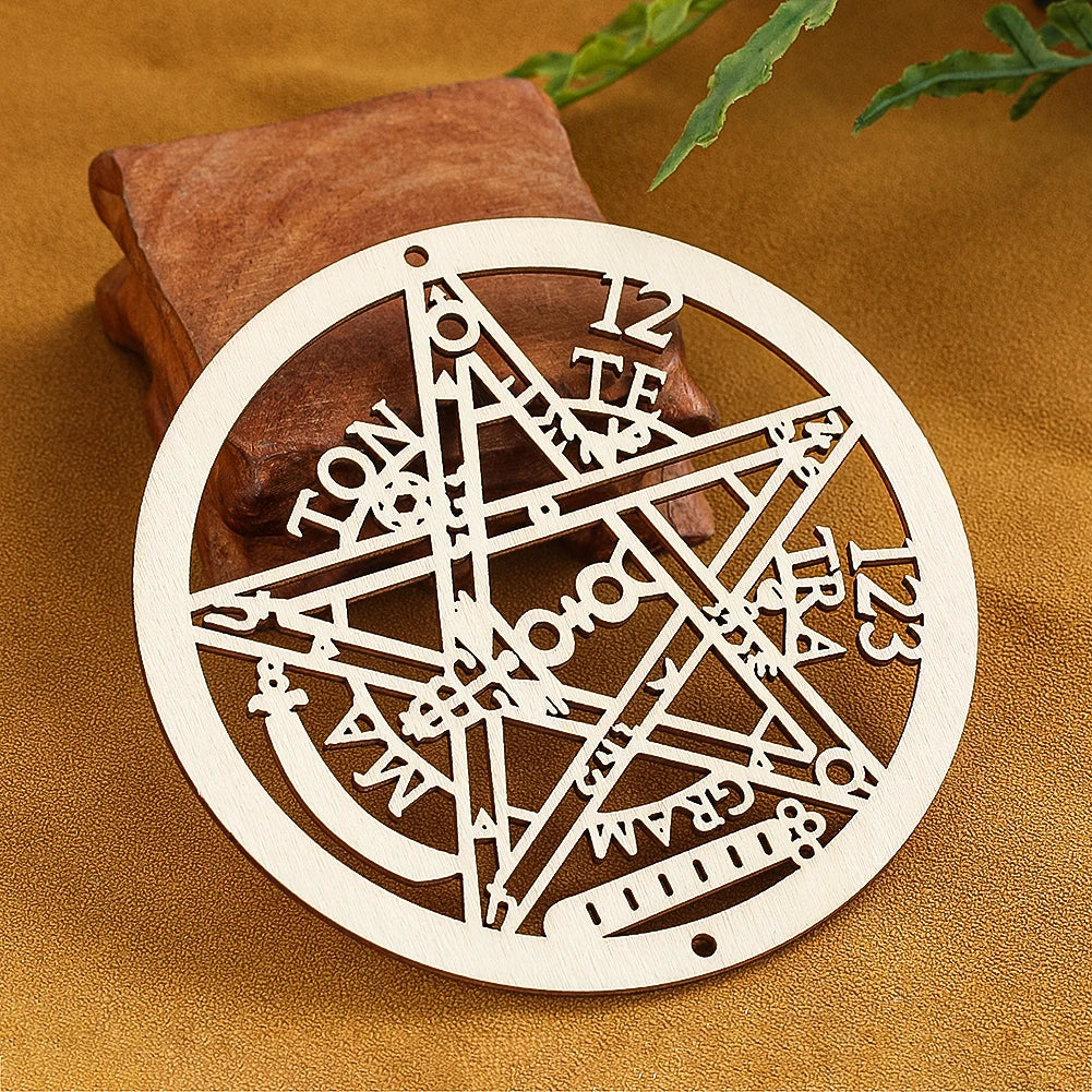 Holz-Mandala Wandkunst handgeschnitzt