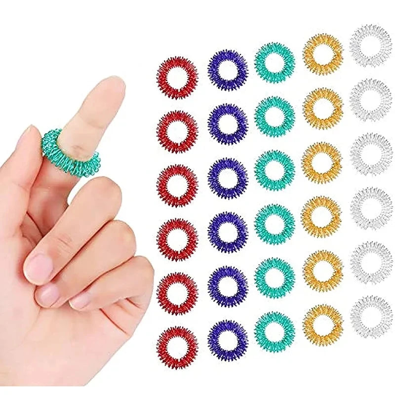Akupressur-Ringe Set 5er Fingermassage