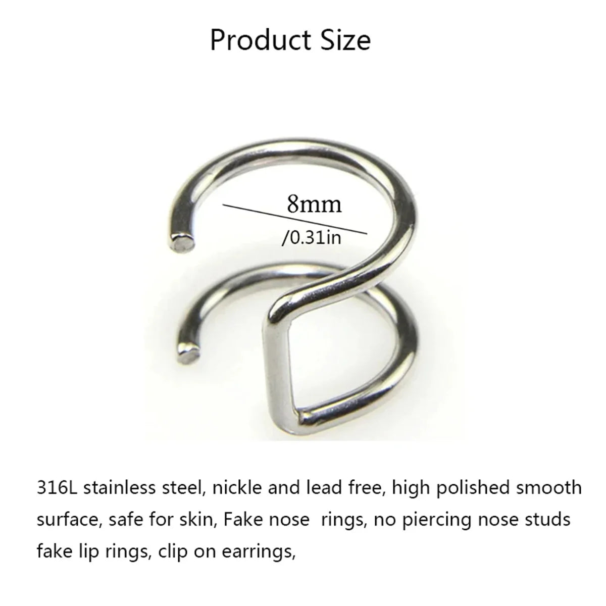 Ear-Cuffs Set 6-tlg ohne Piercing