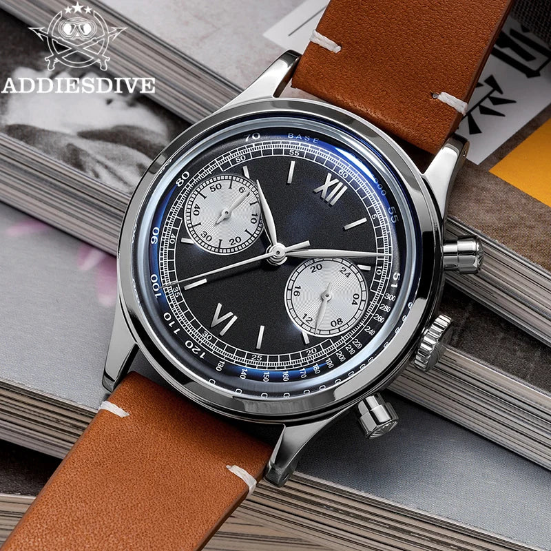 Chronograph Aviator · Lederband Herren