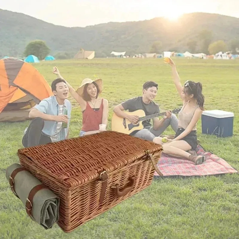 Bambus Picknick Set Komplett