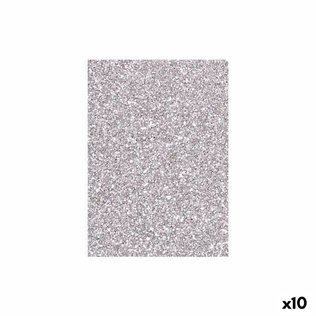 Silbernes Moosgummi (10x) – Für glänzende Bastelprojekte