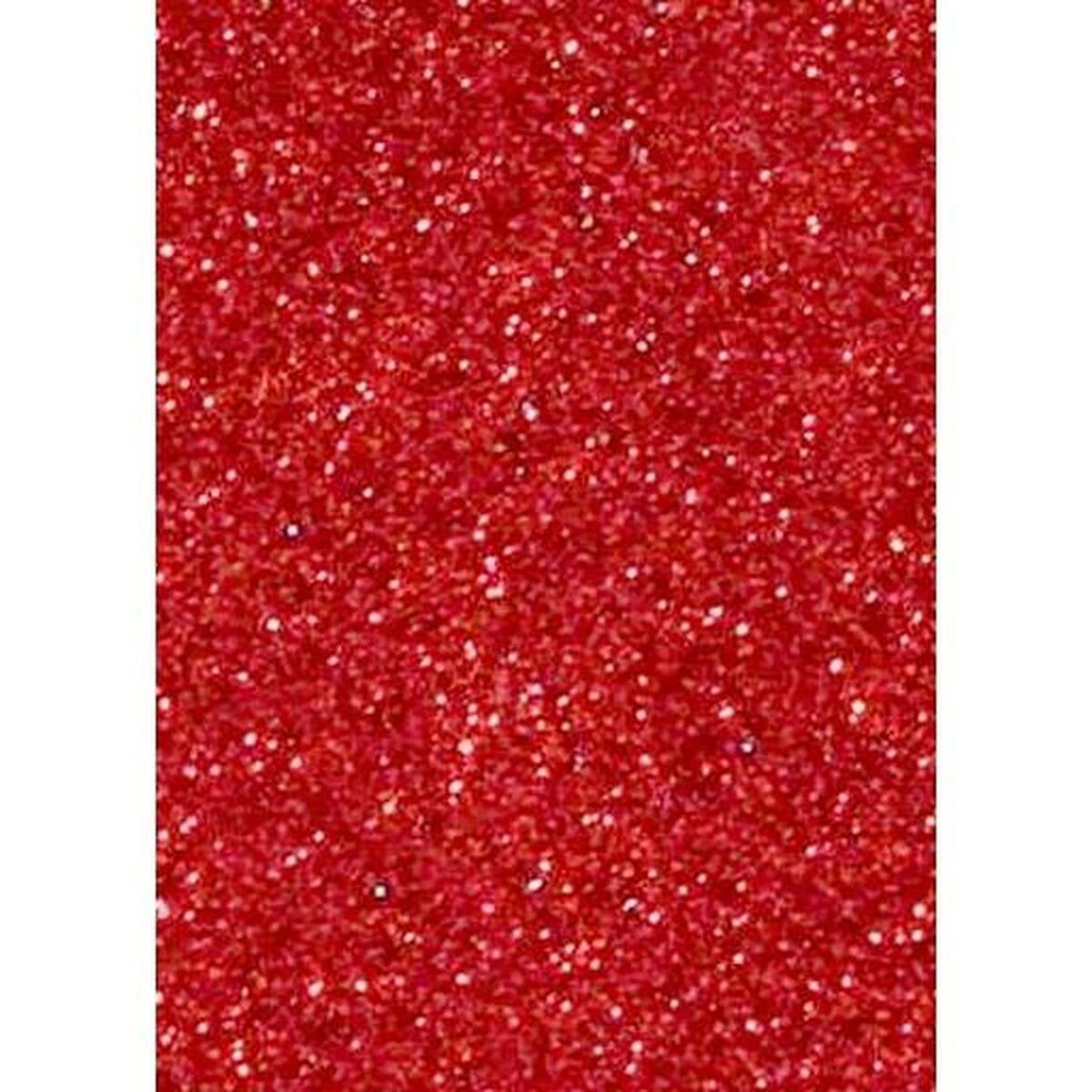 Rotes Glitzer Moosgummi (10x) – Für funkelnde Bastelideen