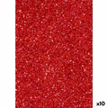 Rotes Glitzer Moosgummi (10x) – Für funkelnde Bastelideen