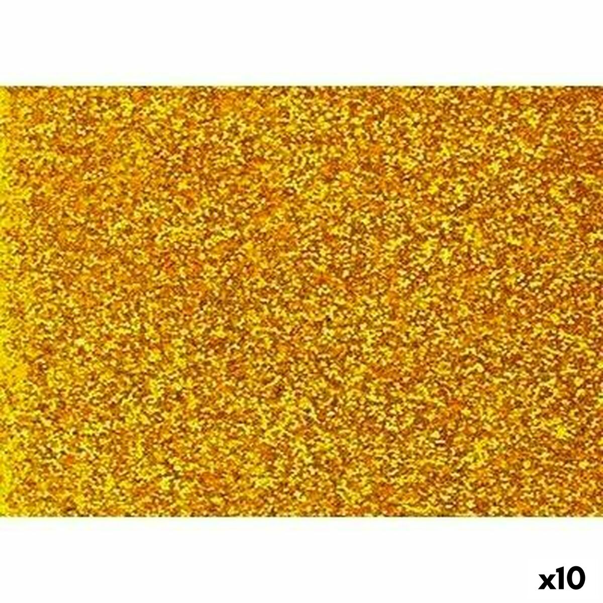 Gold Glitzer Moosgummi (10x) – Für funkelnde Bastelideen