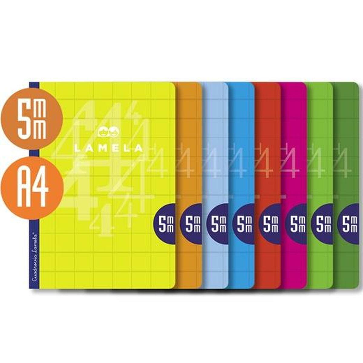 A4 Notizbuch Farben-Mix – 10er Set für bunte Ideen