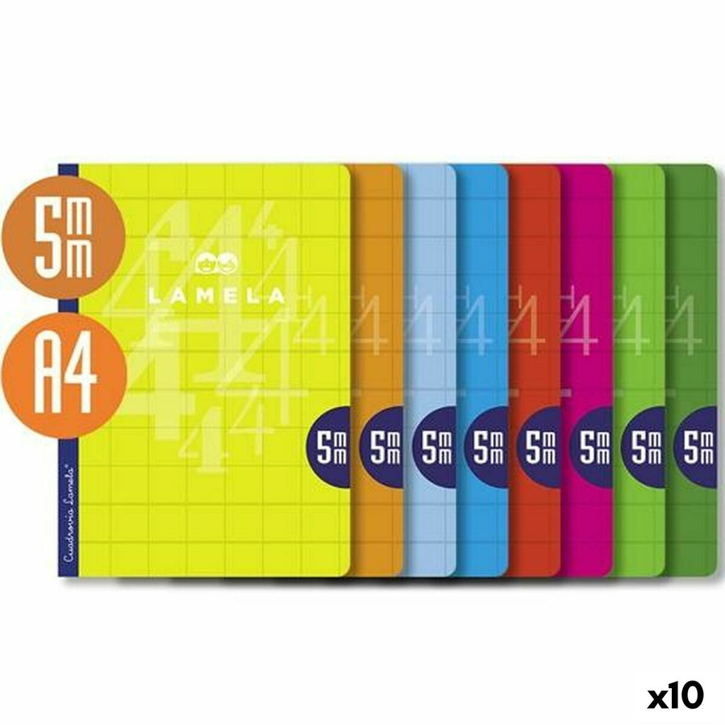 A4 Notizbuch Farben-Mix – 10er Set für bunte Ideen