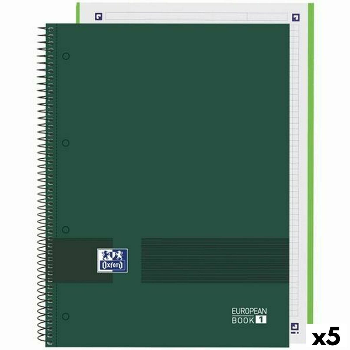 A4 Lösch-Notizbuch Militärgrün – 5er Set für den Alltag