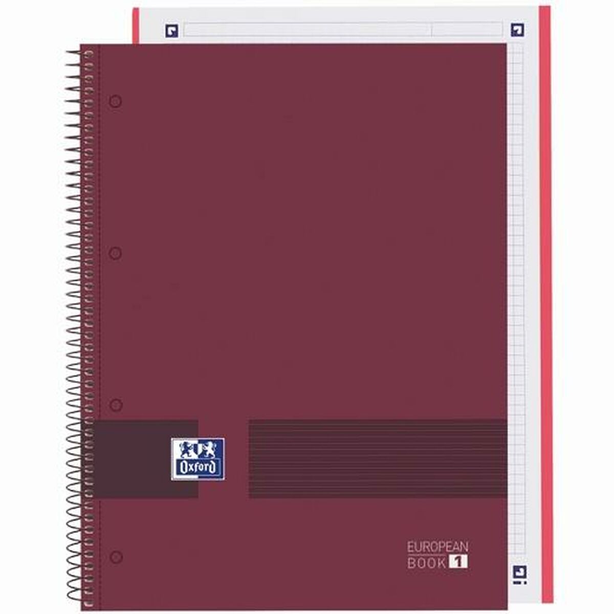 A4 Lösch-Notizbuch Burgunderrot – 5er Set für Eleganz
