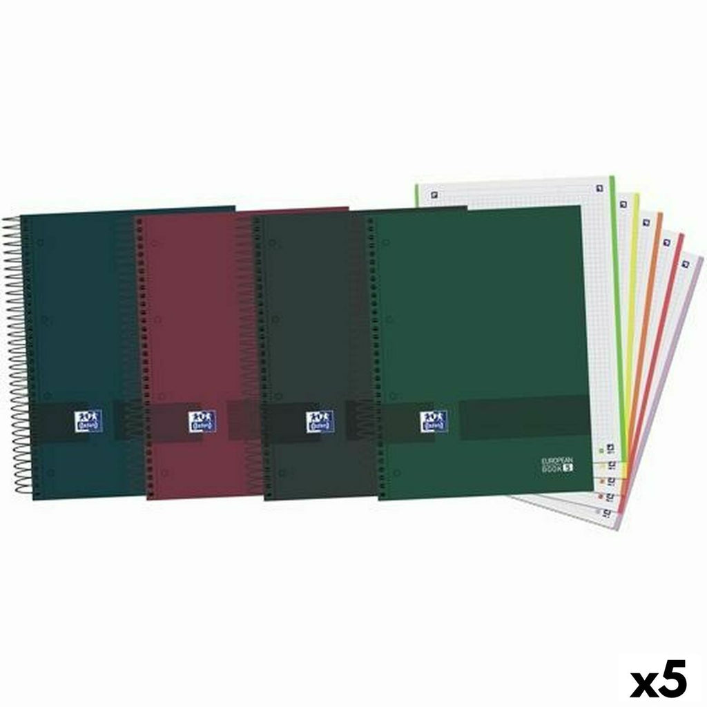 Farbenfrohes A4 Notizbuch – 5er Set für mehr Organisation