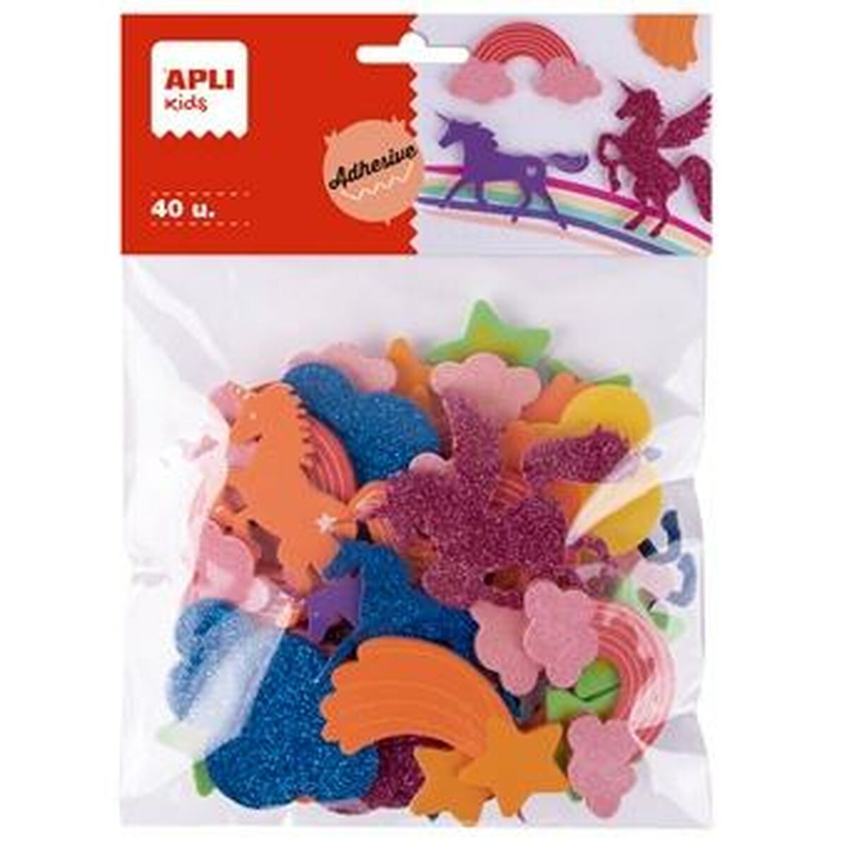 Buntes Moosgummi Einhörner: Magisch basteln! – Ansicht 2