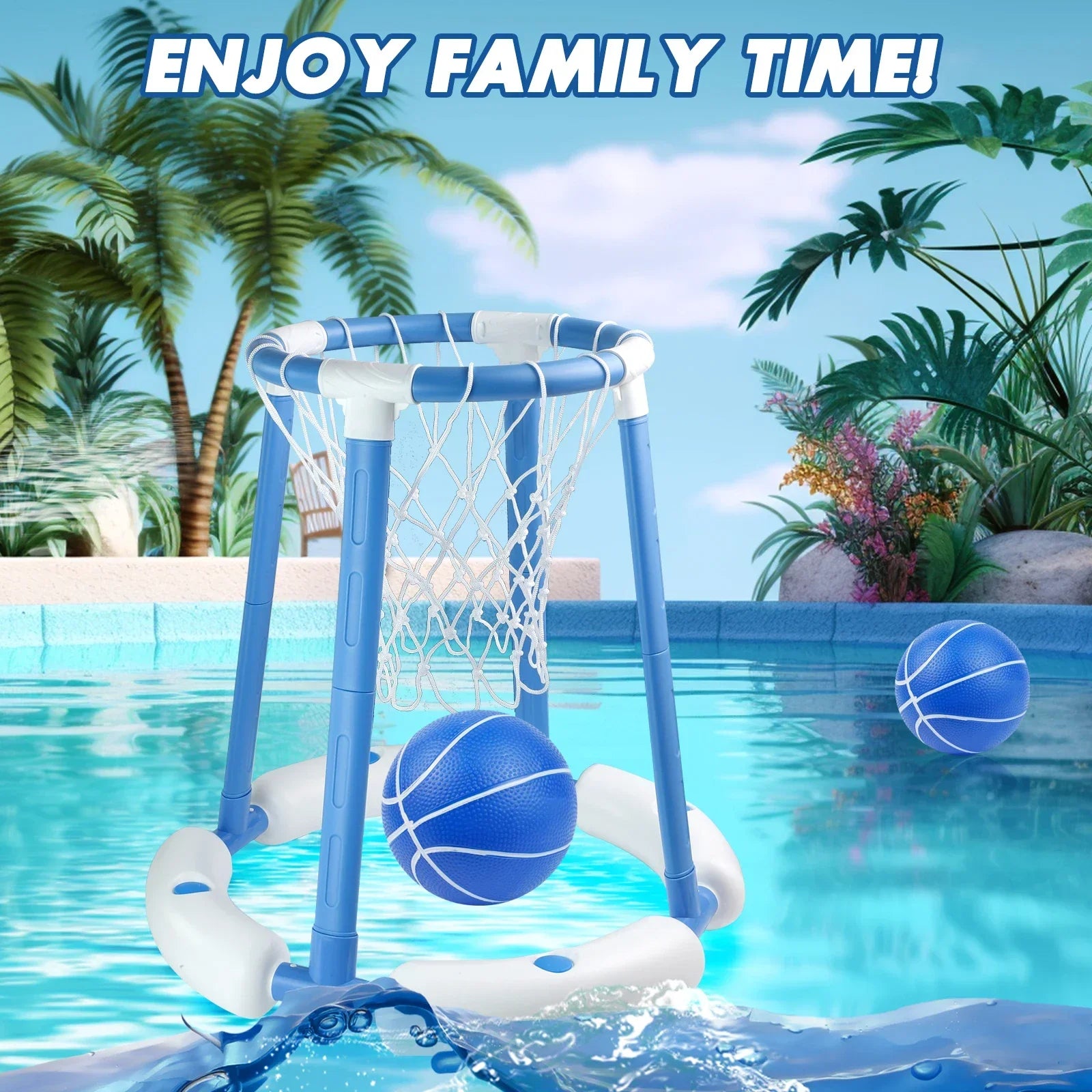 Schwimmender Pool-Basketball-Korb