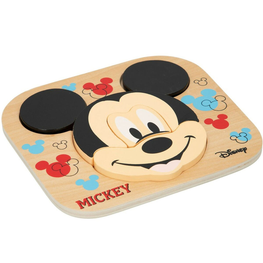 Kinder Puzzle aus Holz Disney Mickey Mouse + 12 Monate 6 Stücke (12 St
