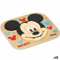 Kinder Puzzle aus Holz Disney Mickey Mouse + 12 Monate 6 Stücke (12 St