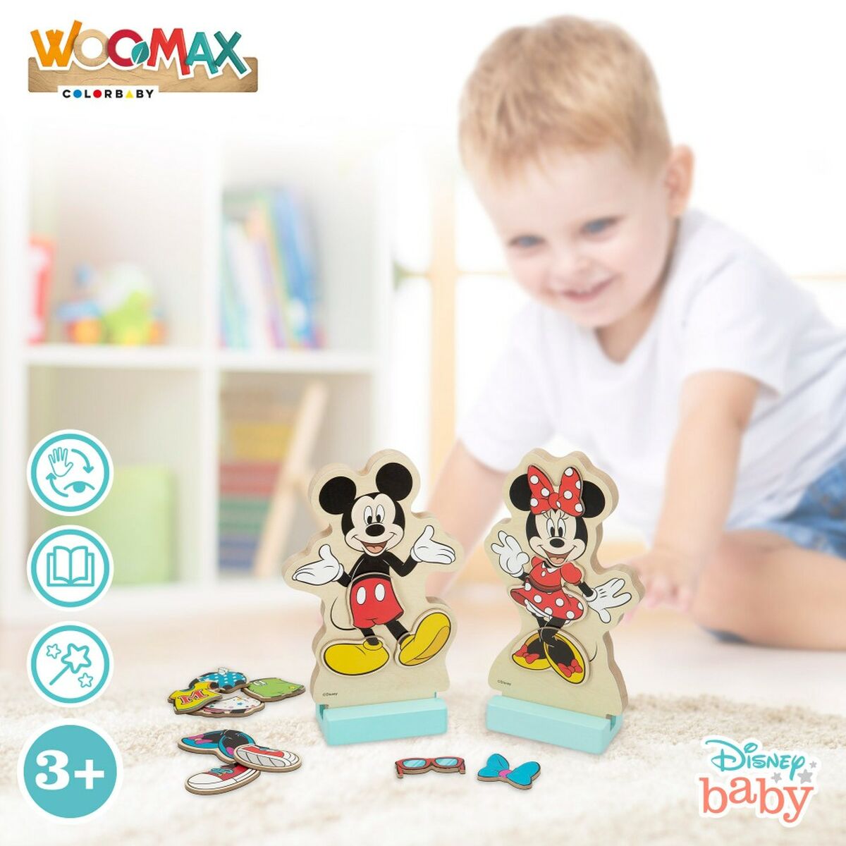 Figurensatz Disney 11,5 x 17,5 x 1,2 cm 54 Stücke 4 Stück