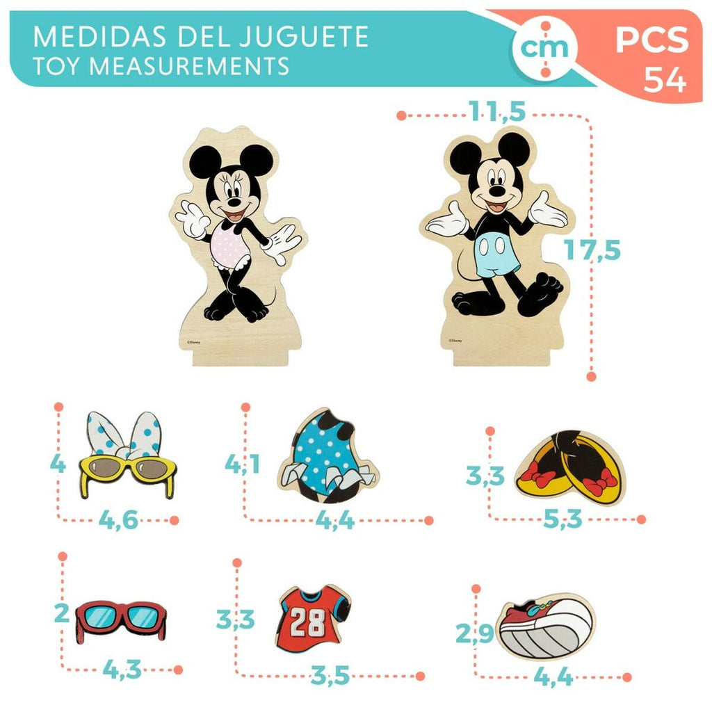 Figurensatz Disney 11,5 x 17,5 x 1,2 cm 54 Stücke 4 Stück