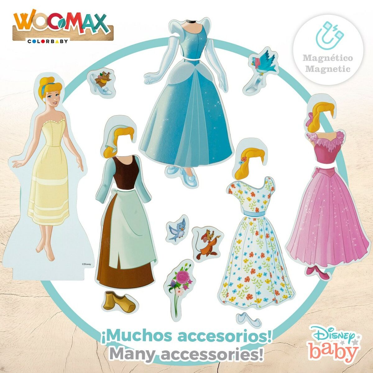 Figurensatz Disney Princess 9 x 20,5 x 1,2 cm 45 Stücke 4 Stück