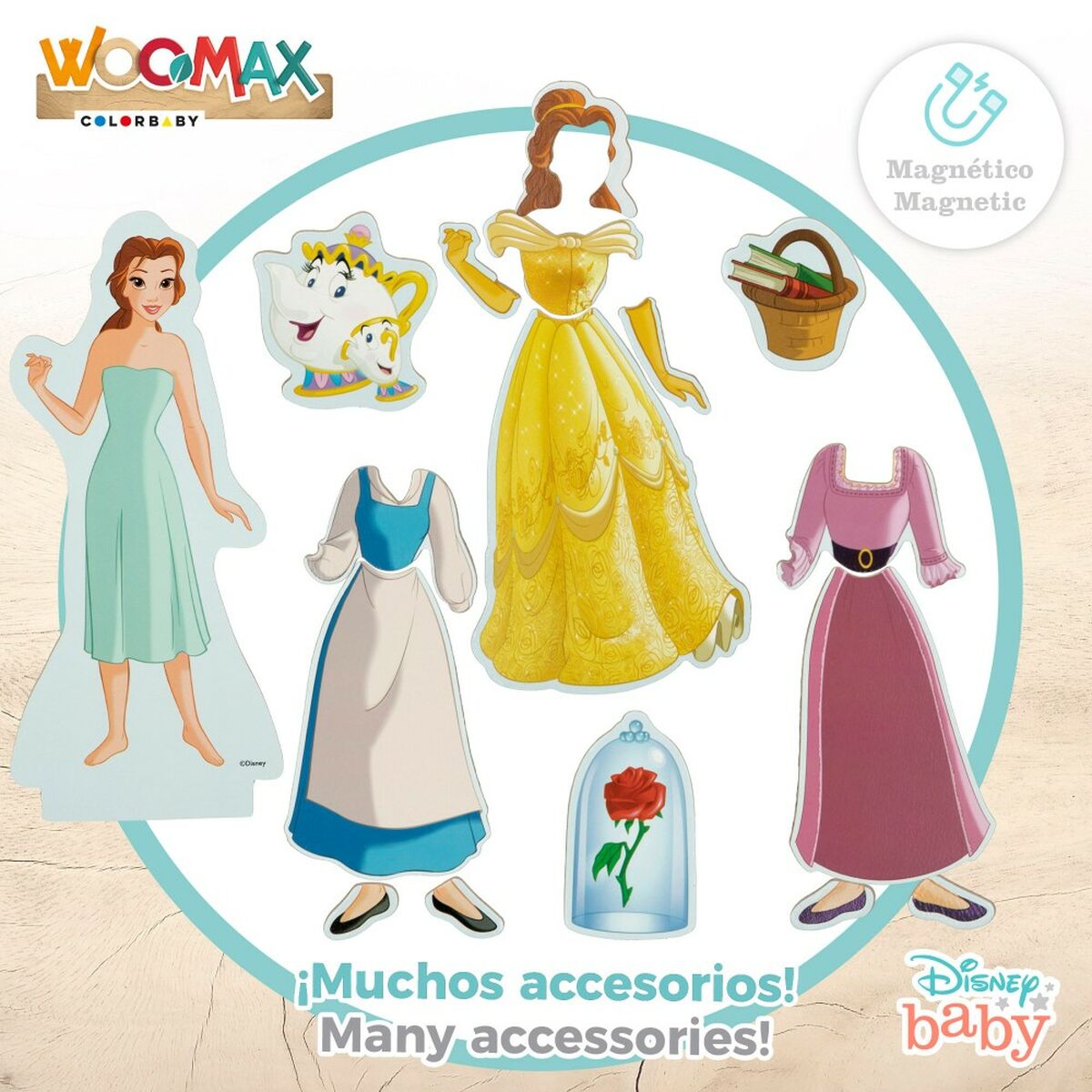 Figurensatz Disney Princess 9 x 20,5 x 1,2 cm 45 Stücke 4 Stück