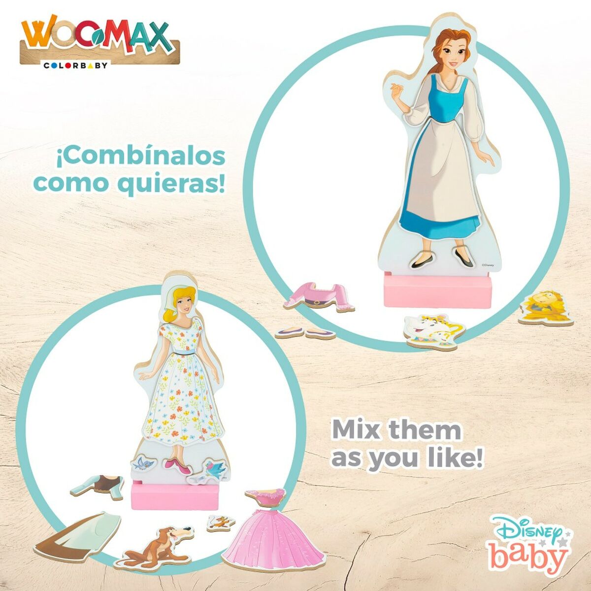 Figurensatz Disney Princess 9 x 20,5 x 1,2 cm 45 Stücke 4 Stück