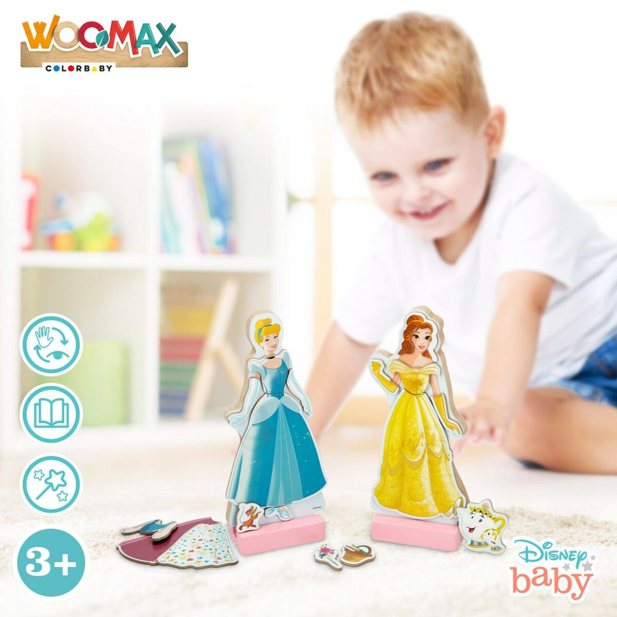 Figurensatz Disney Princess 9 x 20,5 x 1,2 cm 45 Stücke 4 Stück