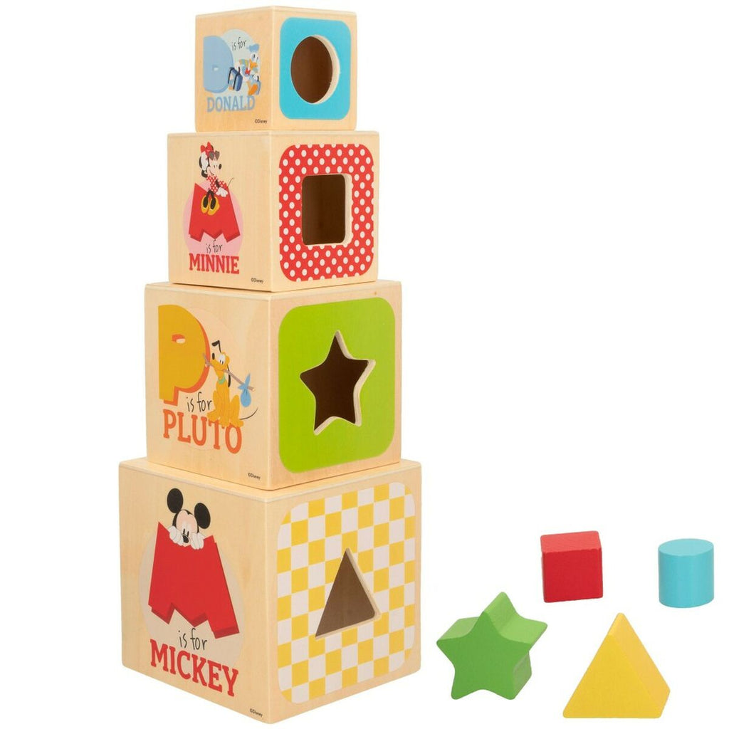 Stapelbare Bauklötze Disney 8 Stücke 4 Stück 12,2 x 12,2 x 12,2 cm