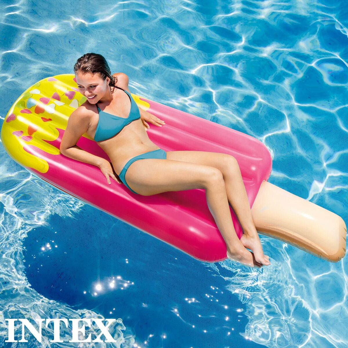 Luftmatratze Intex Eiscreme Rosa 76 x 20 x 191 cm (6 Stück)