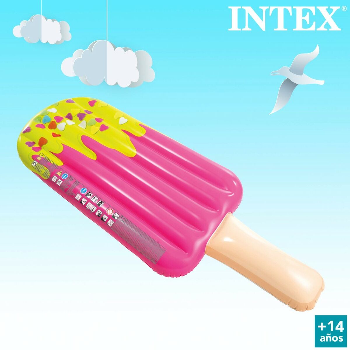Luftmatratze Intex Eiscreme Rosa 76 x 20 x 191 cm (6 Stück)