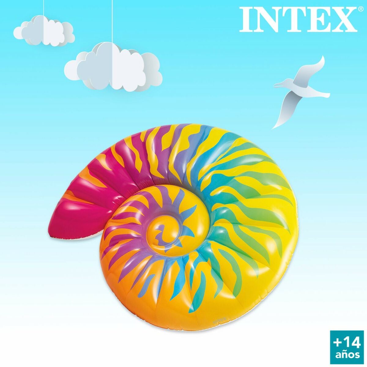 Luftmatratze Intex Meeresschnecke 15,7 x 25 x 12,7 cm (4 Stück)