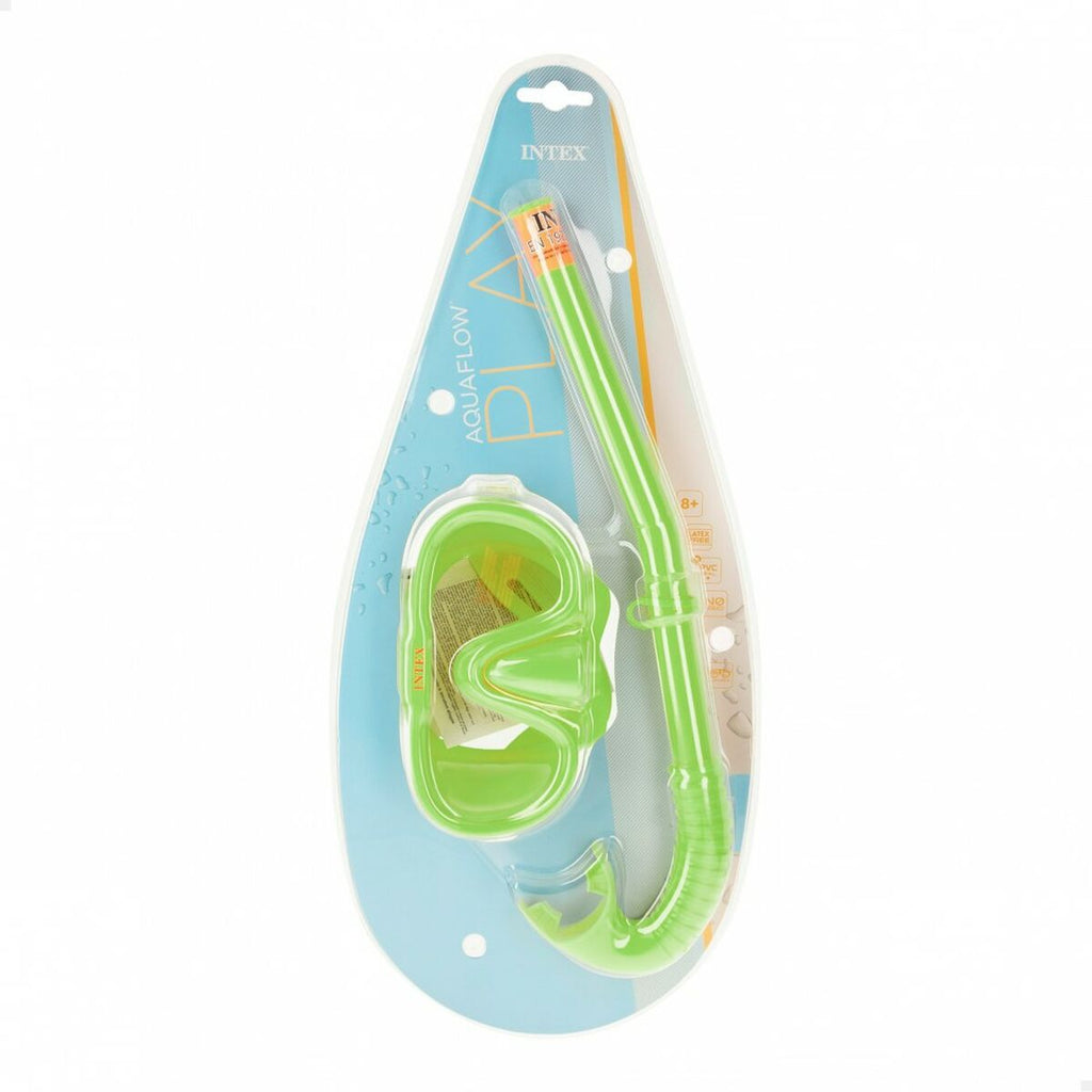 Taucherbrille mit Schnorchel Intex Adventurer grün (6 Stück)