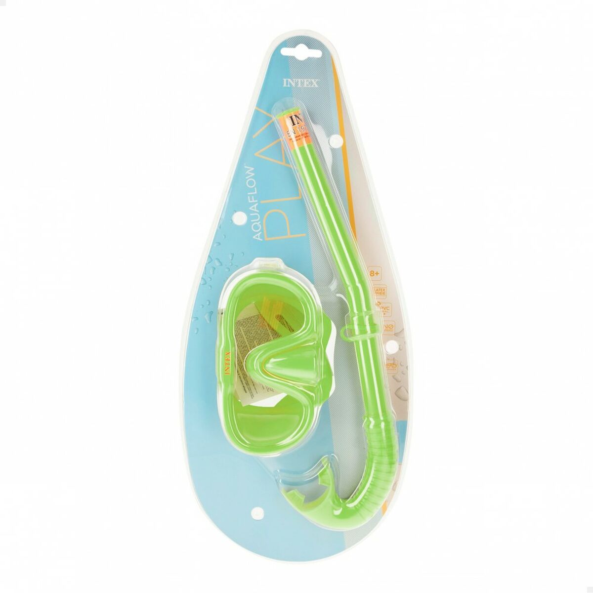Taucherbrille mit Schnorchel Intex Adventurer grün (6 Stück)