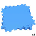 Blaues Moosgummi Puzzle (4x) – Sicherer Spielspass für Kinder