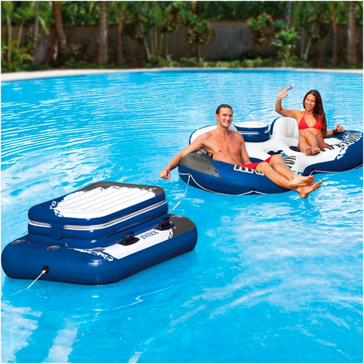Schwimmende Kühlbox: Drinks immer griffbereit im Pool!