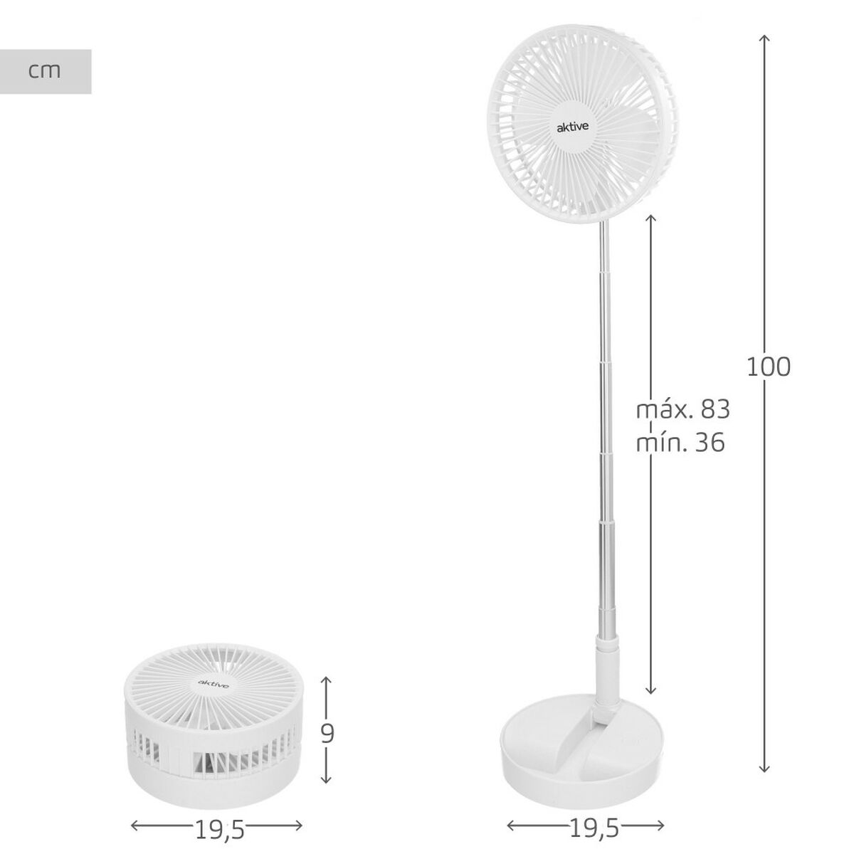 Faltbarer Ventilator – Kompakte Kühle für unterwegs
