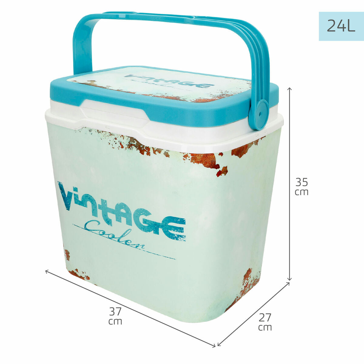Robuste tragbare Kühlbox Aktive Blau Kunststoff 24 L 37 x 35 x 27 cm (