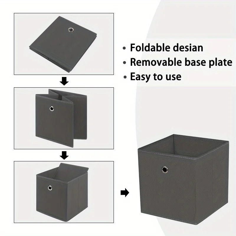 Faltbare Aufbewahrungsboxen · 4er-Set Stoff