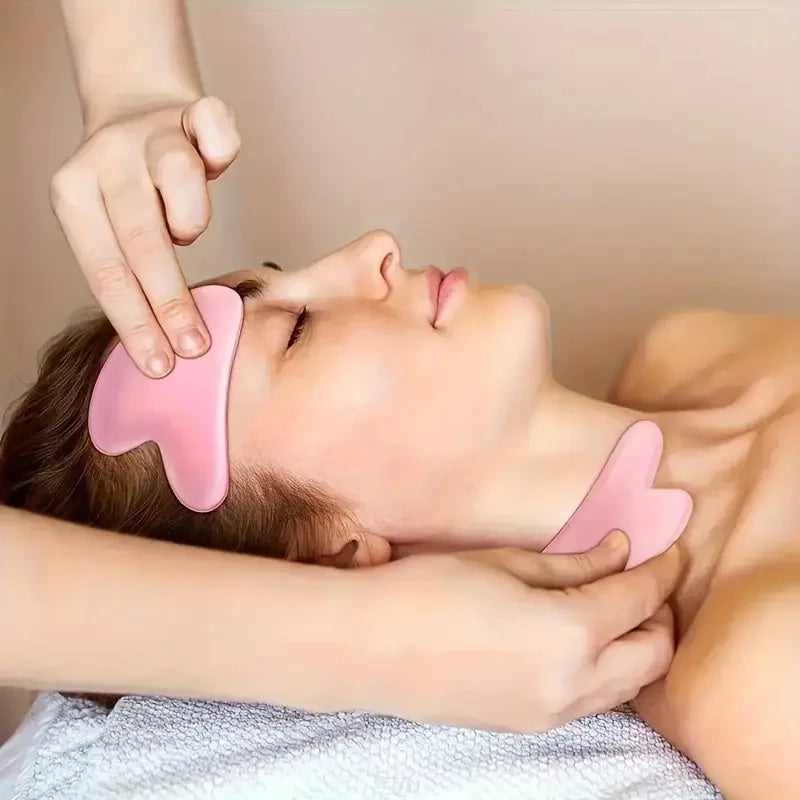 Gua Sha & Gesichtsroller Set (2-tlg) · Kühl-Massage für Gesicht, Hals & Augen