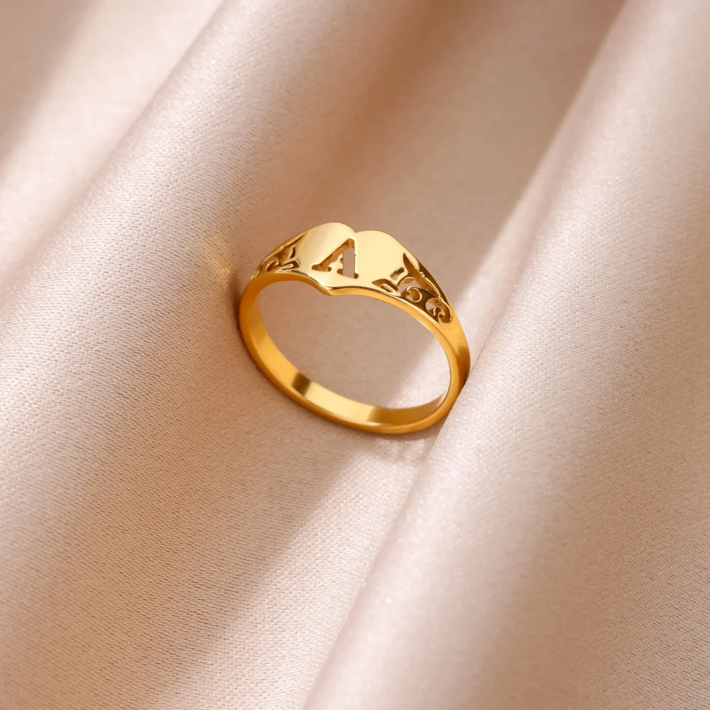 Initialen-Ring verstellbar A-Z